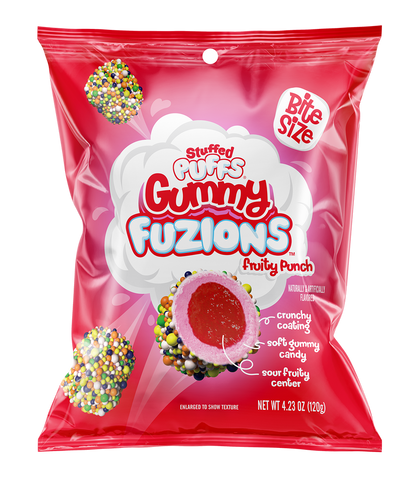 Stuffed Puffs Gummy Fuzions - Fruity Punch (120g)