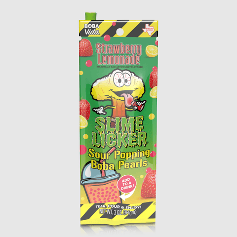 Slime Licker - Sour Strawberry Lemonade Boba Pearls (84g)