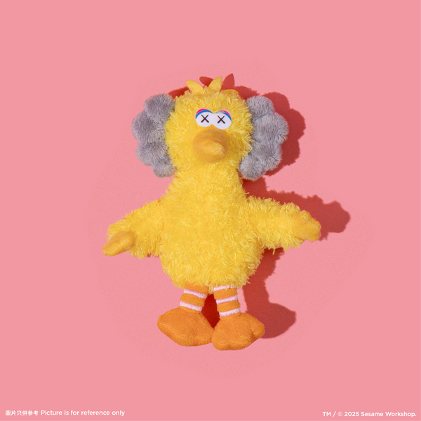 KAWS Style Big Bird Plush Keychain | Water Parade – POP SHOP & GALLERY