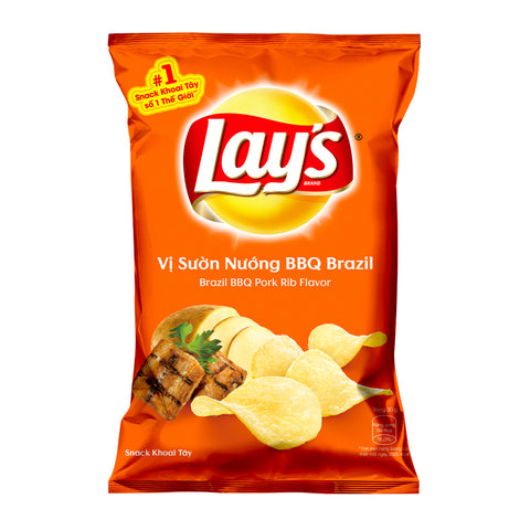 Lays Brazil BBQ Pork Rib (30g) (Vietnam)