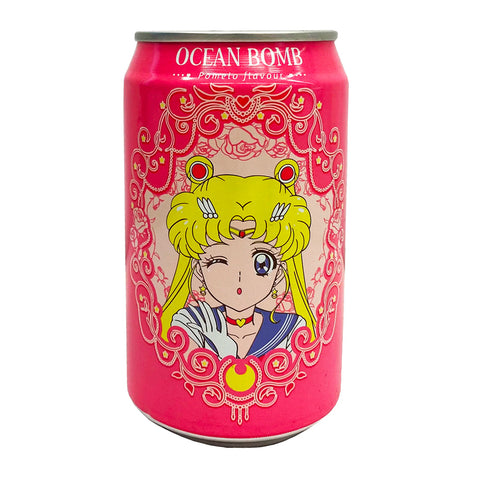 Ocean Bomb Sailor Moon Sparkling Water Pomelo Flavor (330ml) (Taiwan)