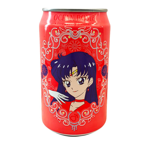 Ocean Bomb Sailor Moon Sparkling Water Strawberry Flavor (330ml) (Taiwan)