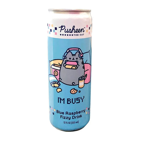Pusheen The Cat Blue Raspberry Fizzy Drink (12oz)