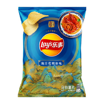 Lays Braised Shrimp with Abalone Sauce (60g) (China)