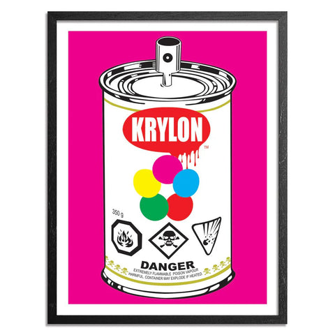 Denial Kyrlon Soup Pop Can - Pink Edition Fine Art Print (Framed)