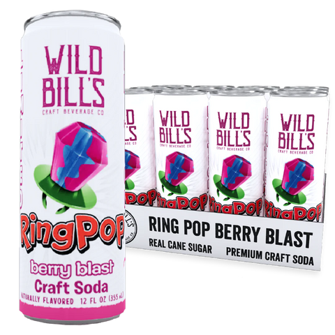 Wild Bill’s Ring Pop Berry Blast Craft Soda (355ml)
