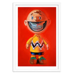 Ron English - Charlie Brown Grin Fine Art Print (Framed)