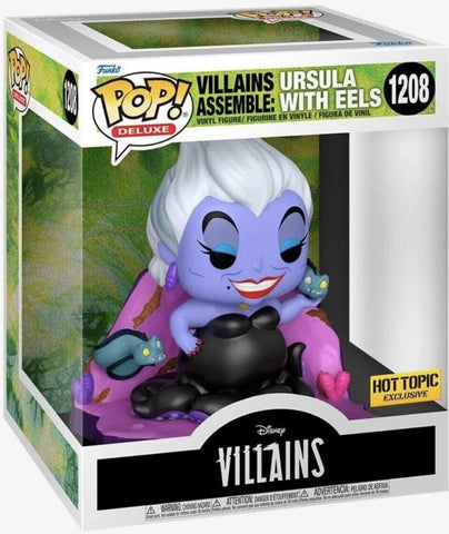 Funko Pop! Deluxe Disney Villains Villains Assemble: Ursula With Eels #1208 Hot Topic Exclusive