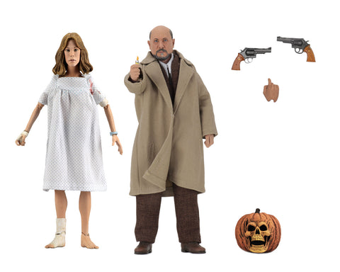 NECA Halloween 2 - Dr. Loomis & Laurie Strode 2-Pack (1981) - 8" Clothed Action Figure