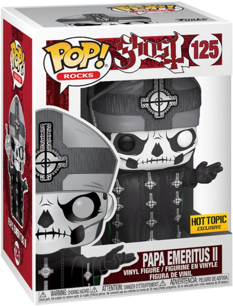 Funko Pop Rocks Ghost Papa Emeritus II 125 Hot Topic Exclusive