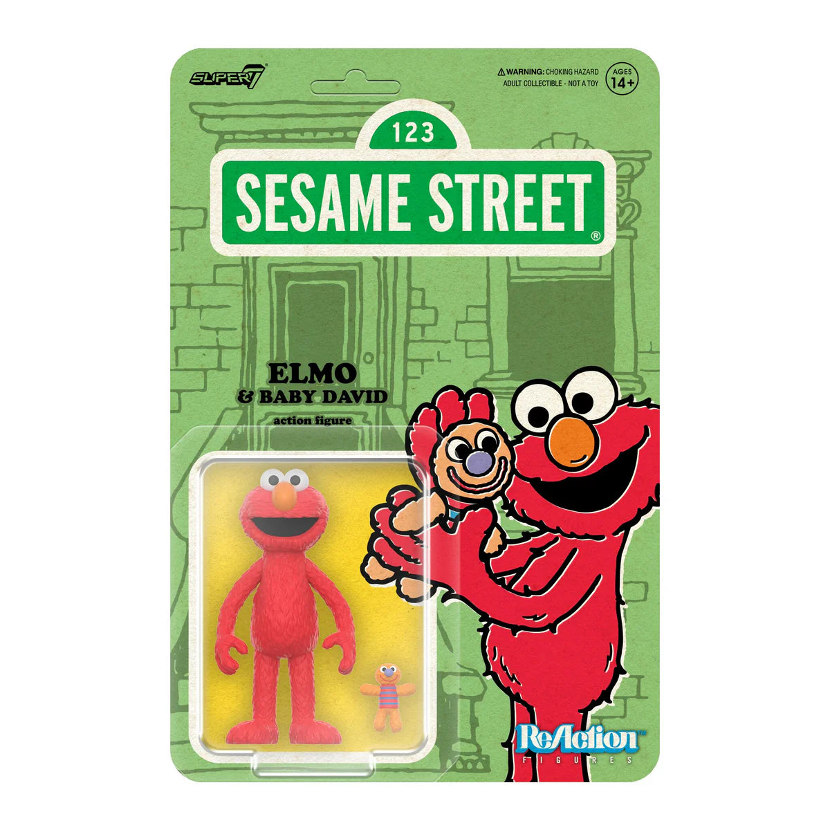 Super 7 : Sesame Street (Elmo & Baby David) – POP SHOP & GALLERY