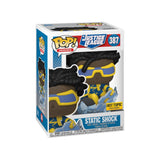 Funko Pop! Heroes: Static Shock #387 – Hot Topic Exclusive catalog photo; actual condition shown separately