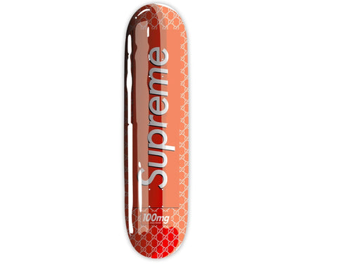 Supreme x Gucci Pill Red Skateboard Deck by Denial - Daniel Bombardier