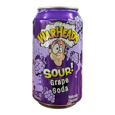 Warheads Sour Grape Soda (355ml)